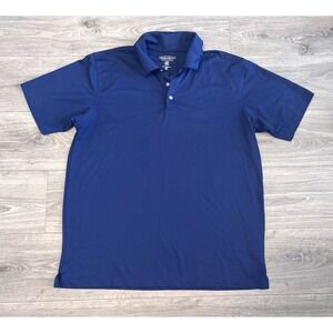 Pebble Beach Performance Golf Polo Shirt Mens XL Blue Comfort Cool‎